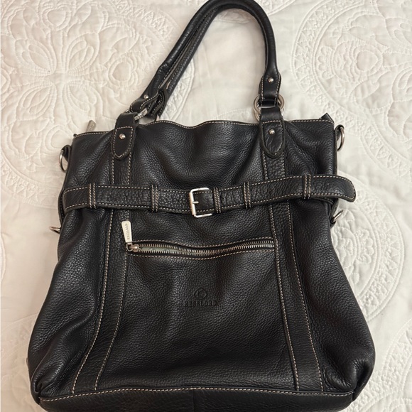 Handbags - Kesslord (Paris) Elegant Black Leather Tote Bag